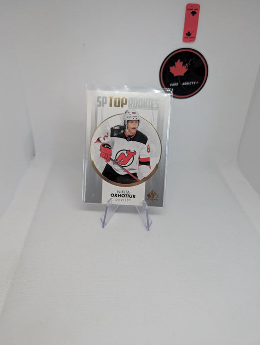 2022-23 SP Authentic Top Rookies Nikita Okhotiuk #TR-37 New Jersey Devils