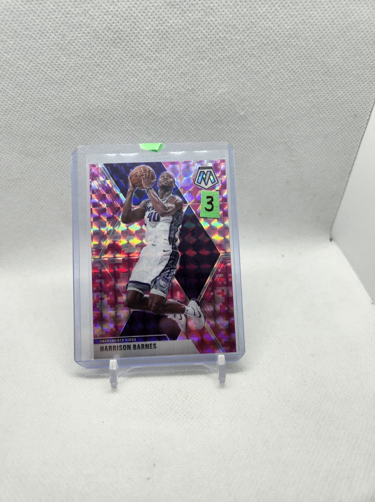 Harrison Barnes 2019-20 Mosaic Basketball Camo Pink Prizm Refractor Card #188