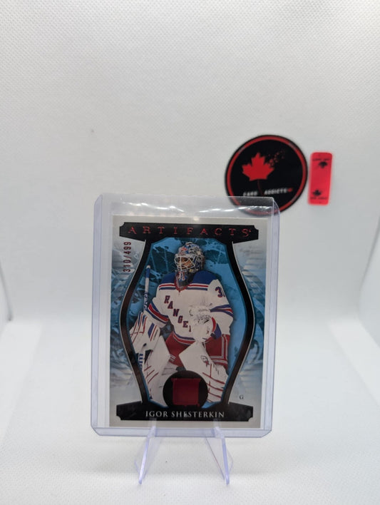 2023-24 Igor Shesterkin Red /499 Ruby Artifacts #148 New York Rangers