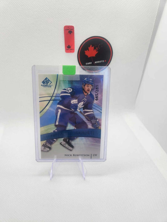 NICK ROBERTSON '20/21 Upper Deck SP GAME USED BLUE Authentic Rookies card #/199