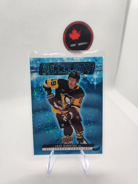 2023-24 Upper Deck Dazzlers Blue Jake Guentzel Pittsburgh Penguins #DZ-8