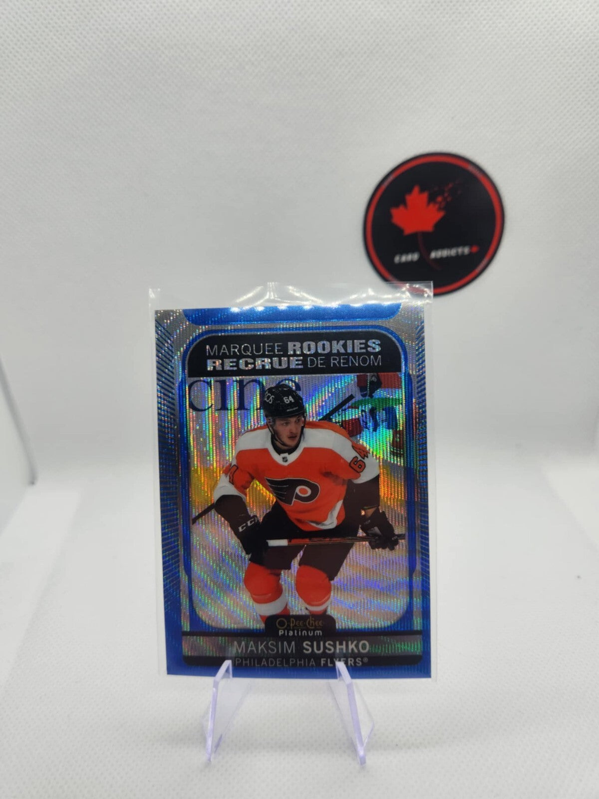 Maksim Sushko 2021-22 O-pee-chee Platinum Marquee Rookie Blue Surge #260