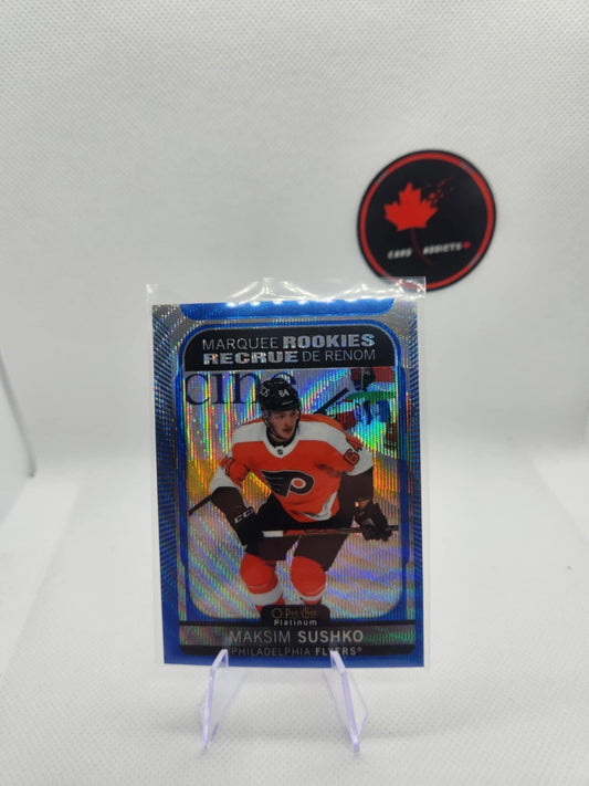 Maksim Sushko 2021-22 O-pee-chee Platinum Marquee Rookie Blue Surge #260