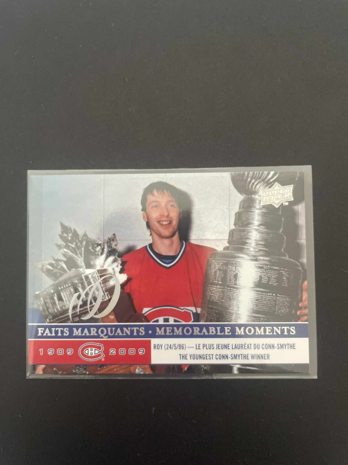 08 Upper Deck Canadiens Centennial Patrick Roy Memorable Moment #297 SP REF I
