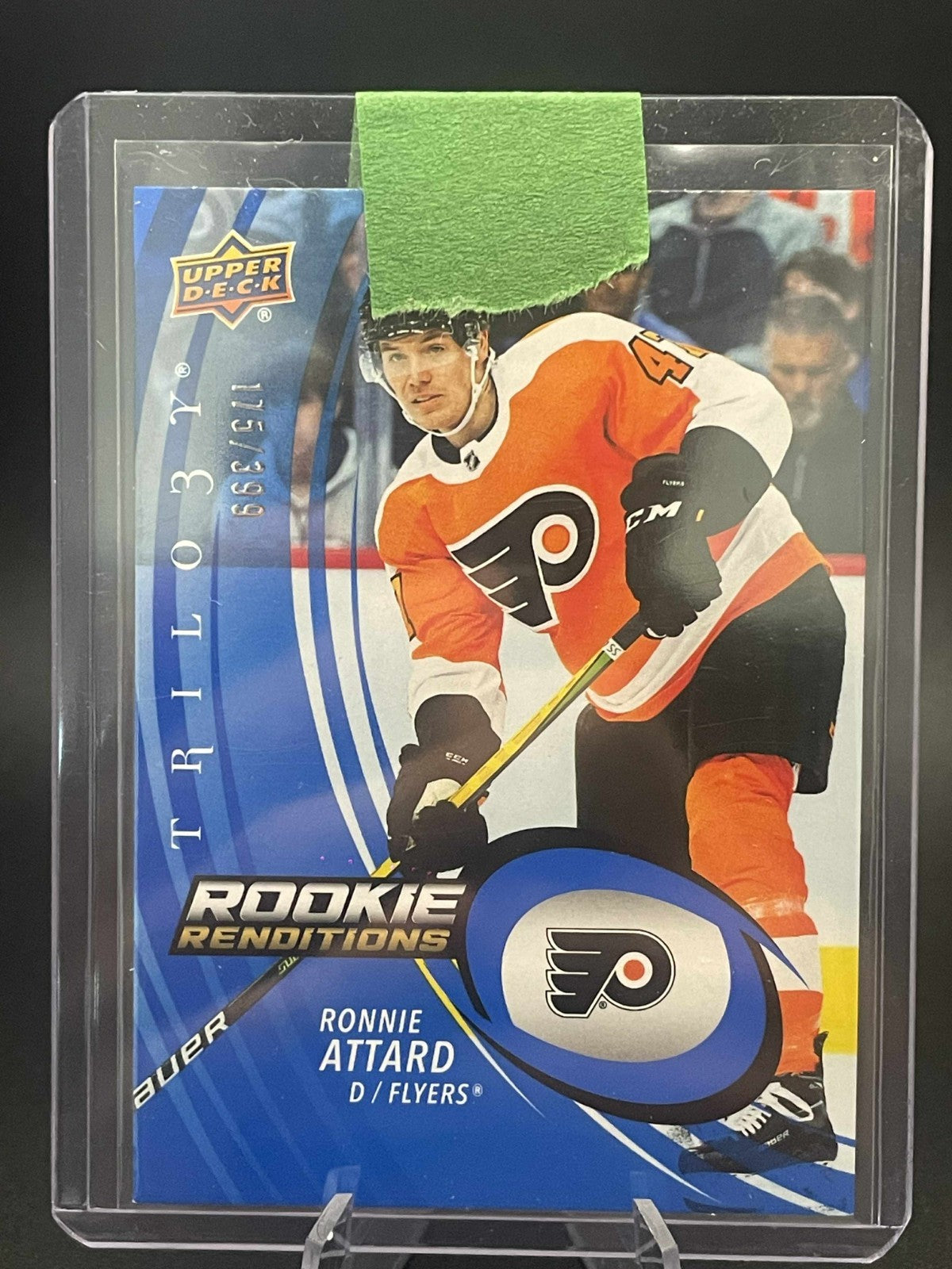2022-23 UD Trilogy Rookie Renditions Blue #RR-33 Ronnie Attard /399