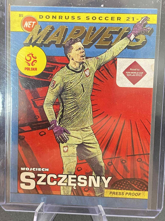 Wojciech Szczesny 2021-22 Panini Donruss Soccer Net Marvels #16 Poland