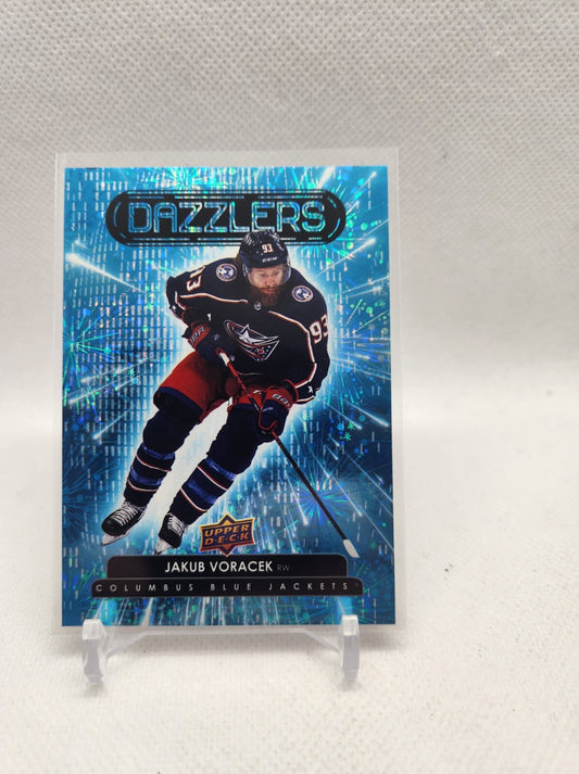 Jakub Voracek 2022-23 Upper Deck Series 1 Blue Dazzlers #DZ-7 Columbus Blue