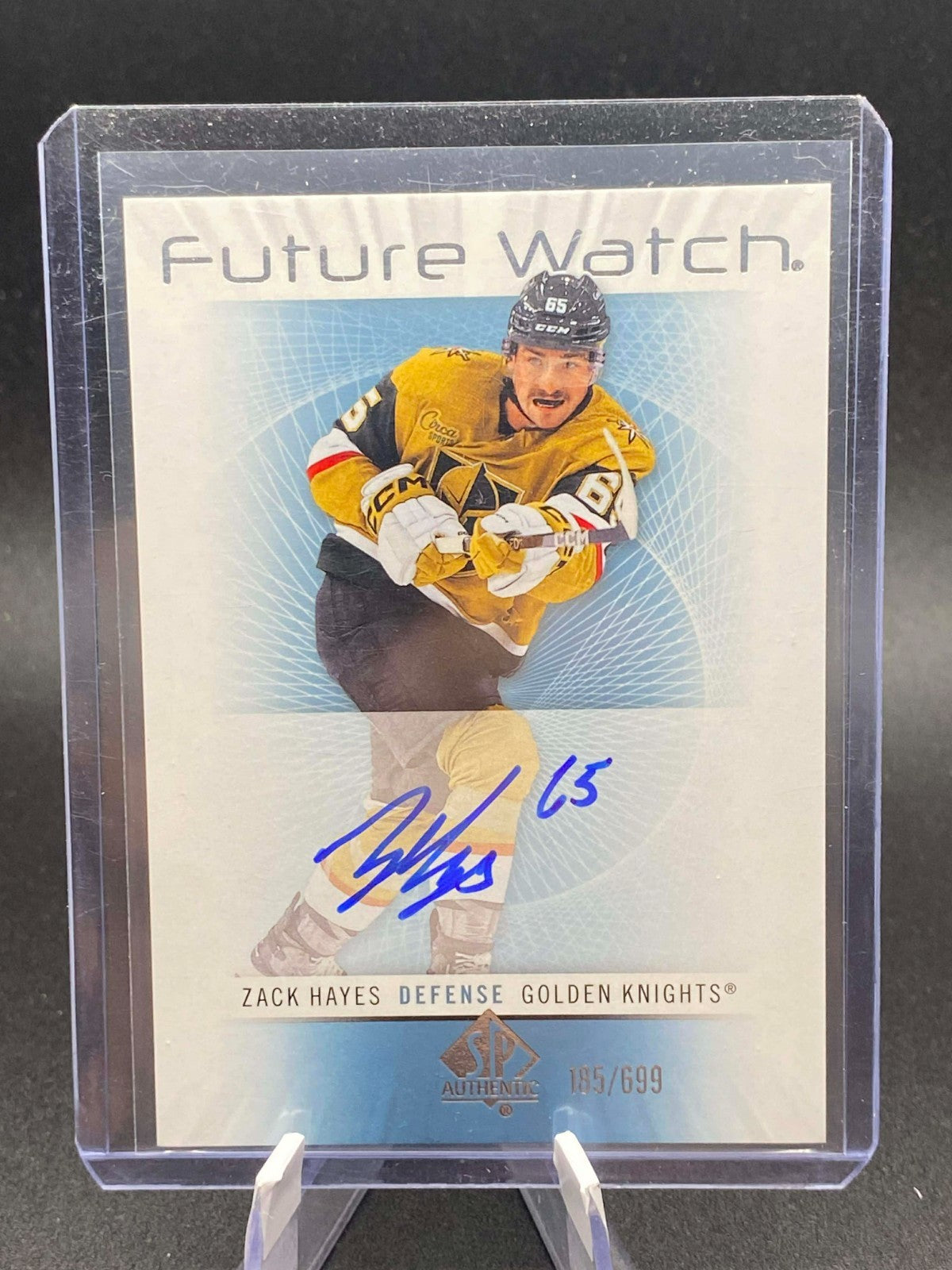 Zack Hayes 2022-23 Upper Deck SP Authentic Retro Future Watch Auto /699 #RFWA-ZH