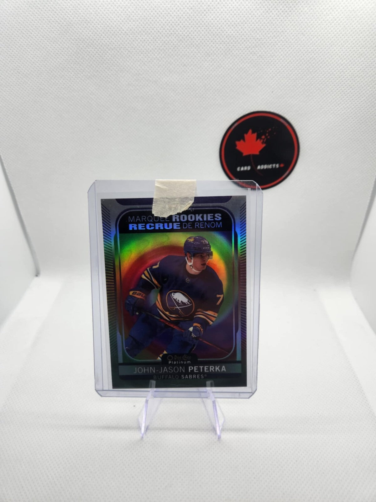 John-Jason Peterka 2021-22 Upper Deck OPC Platinum Rainbow Color Wheel Rookie RC