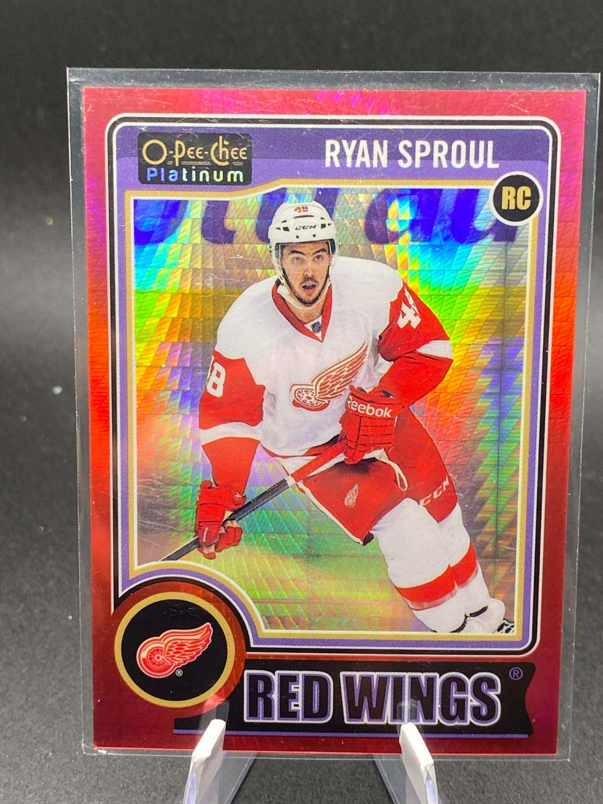 2014-15 O-Pee-Chee Platinum Red Prism /135 Ryan Sproul #170 Rookie RC