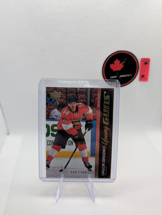2021-22 Upper Deck Exclusives Young Gun Rookie #491 Grigori Denisenko /100
