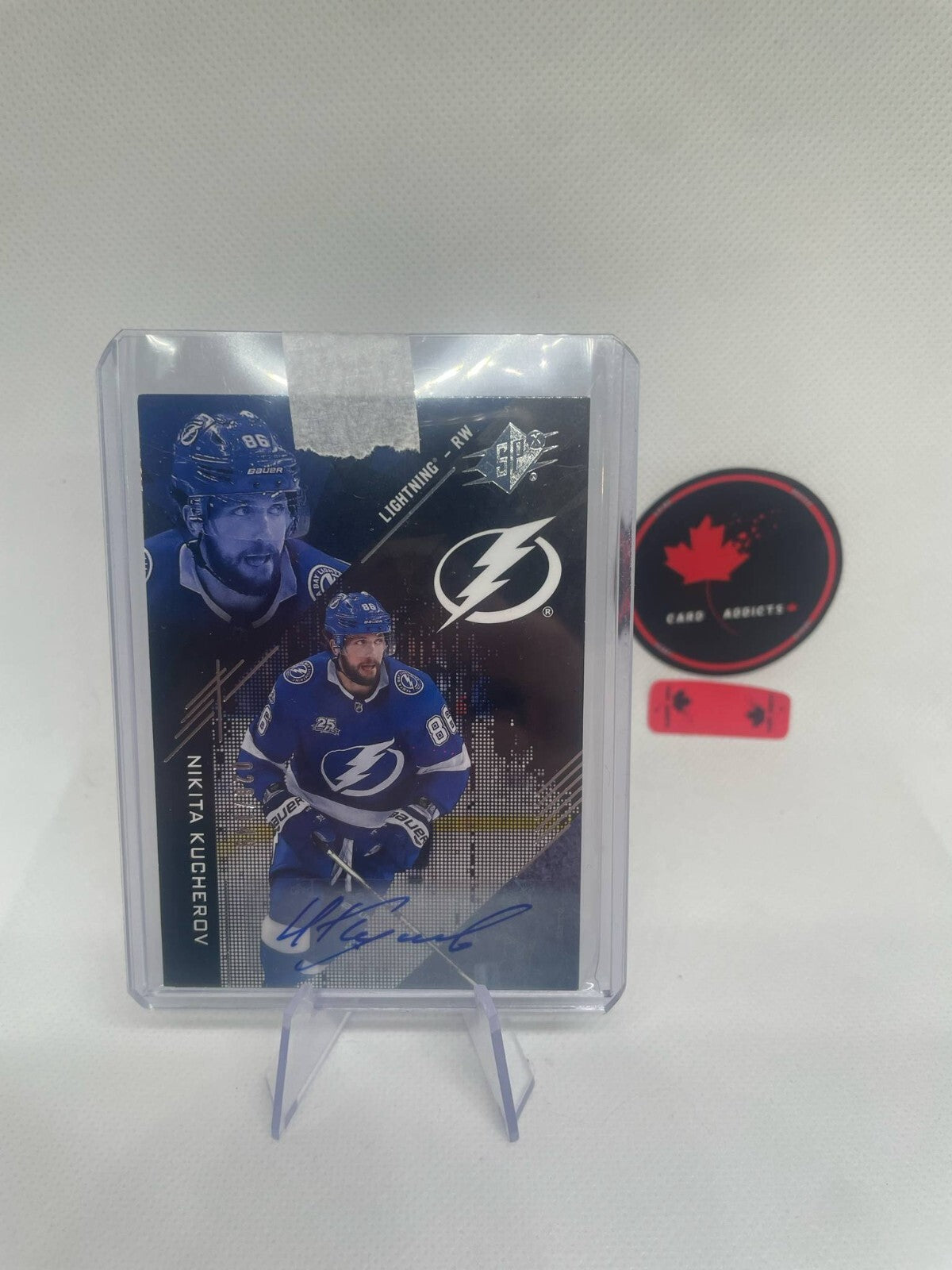 2017-18 UPPER DECK SPX AUTOGRAPHS #10 NIKITA KUCHEROV AUTO #/149 SP LIGHTNING