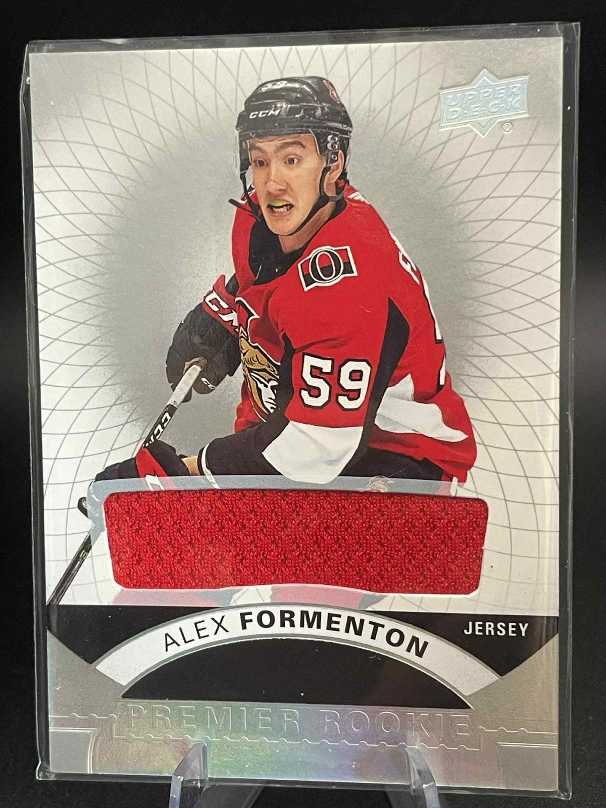 2017-18 UD Premier - Premier Rookie Jersey - #70 Alex Formenton