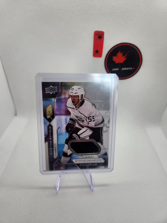 Quinton Byfield RC 2021-22 UD Premier #109 Rookie JERSEY