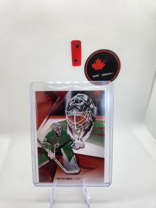Jake Oettinger 2023-24 Upper Deck SP Game Used #/233 Dallas Stars