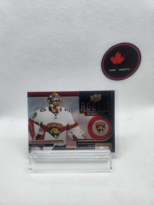 Spencer Knight, Florida Panthers 2022-23 UD Series 1 Rookie Retrospective #RR-6