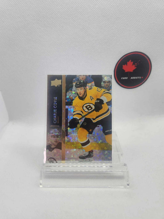 2021-22 Upper Deck Series 1 Speckled Rainbow Foil Charlie Coyle #14