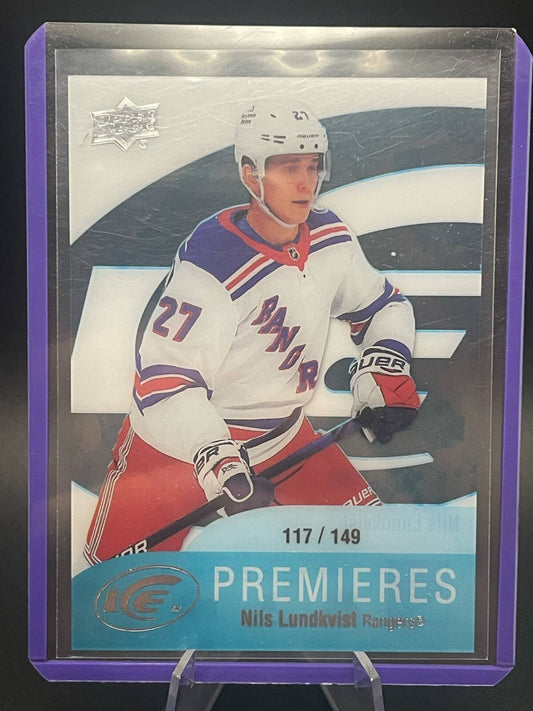 2021-22 Upper Deck Ice Premieres Retro 4 Nils Lundkvist #/149 RC