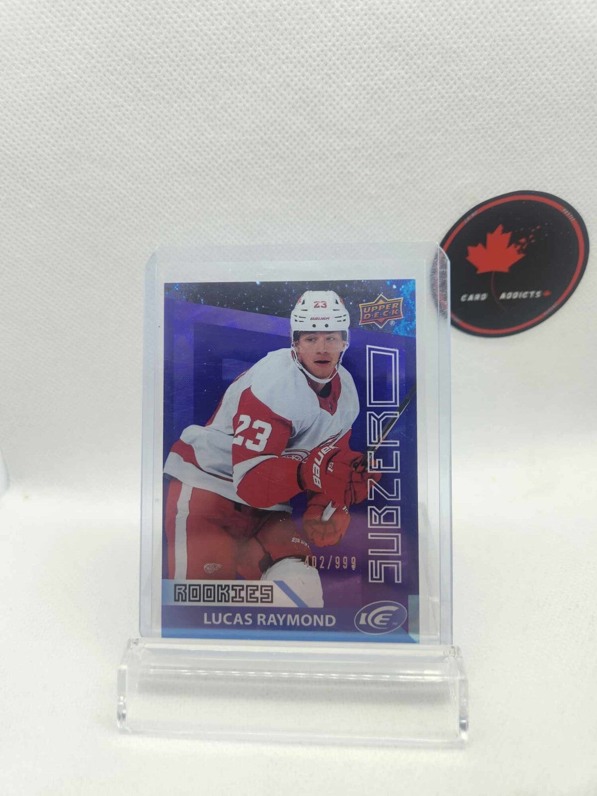 2021-22 Upper Deck Ice Sub Zero Lucas Raymond /999 #SZ-60