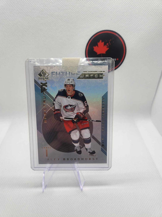 2018-19 SP Authentic Alex Broadhurst Future Watch Spectrum FX Level 1 Card #S-52