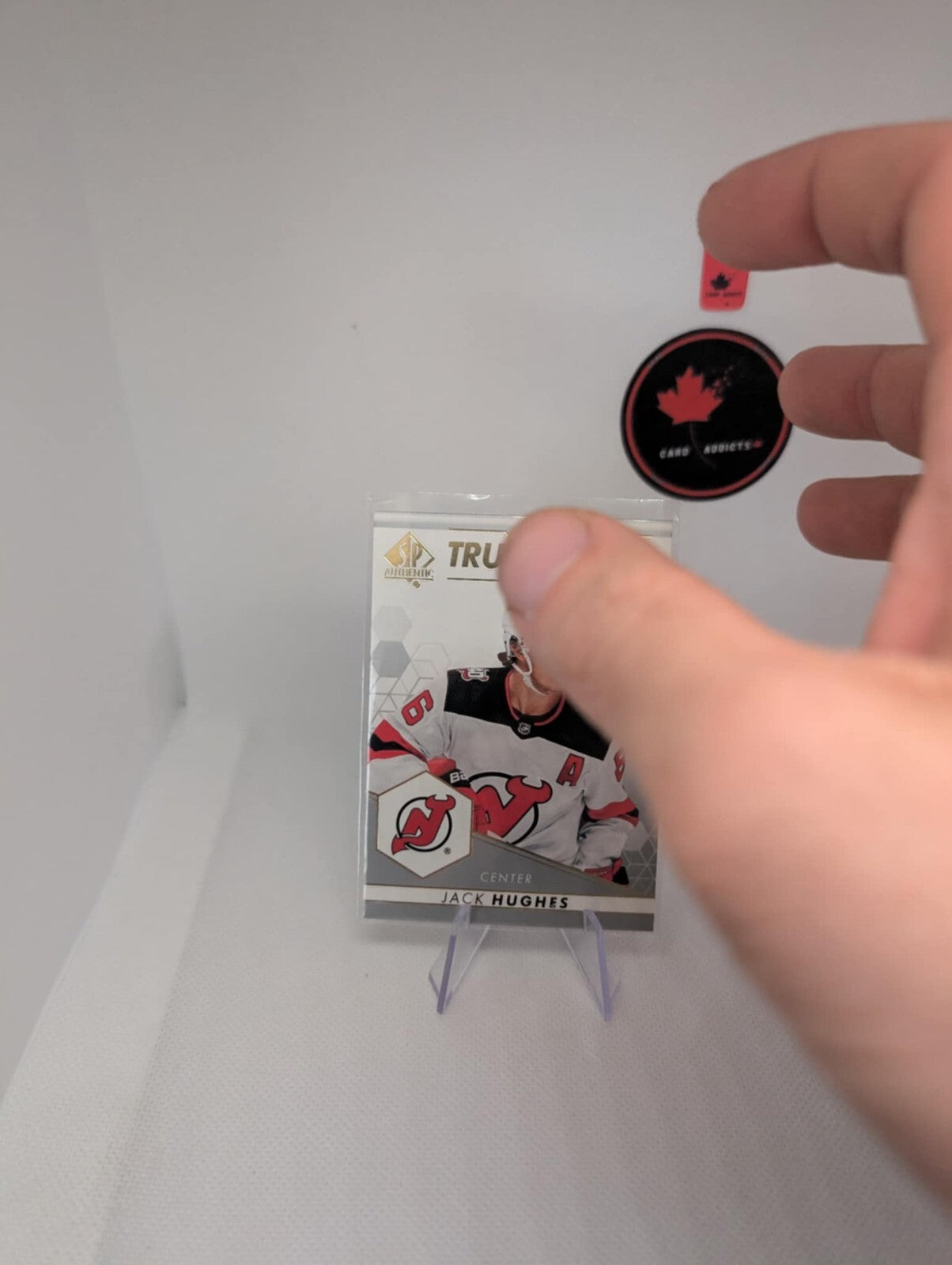 2022-23 UPPER DECK SP AUTHENTIC TRUE LEADERS INSERT JACK HUGHES #TL-19 DEVILS