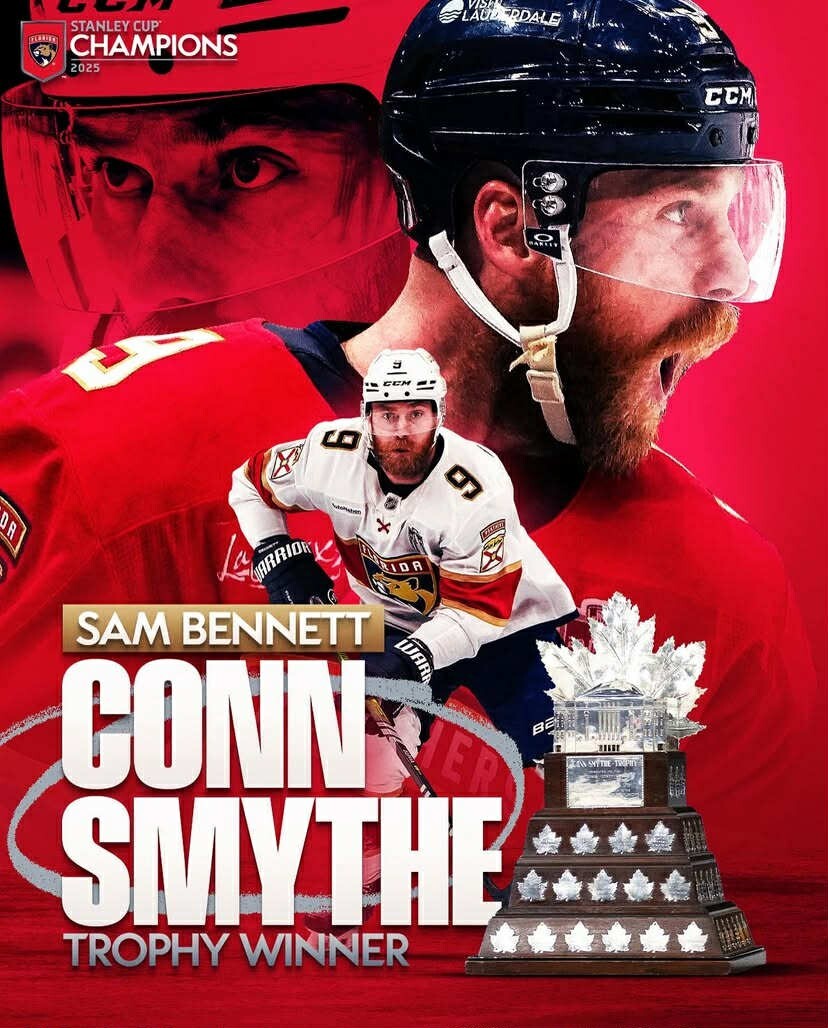 Sam Bennett Conn Smythe Stanley Cup Champs NHL Playoffs 3.5x5 PHOTO