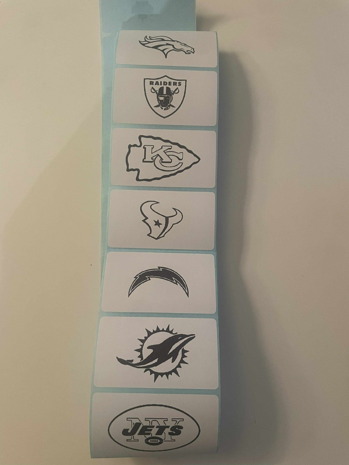 Set of 32 High-Quality Stickers of All NFL Teams To Sort Your Cards