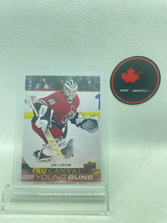 2022-23 Upper Deck Series 1 - UD Canvas Young Guns #C102 Jack LaFontaine (RC)