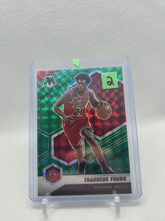 2020-21 Mosaic GREEN Mosaic Prizm 🏀 Thaddeus Young - Bulls