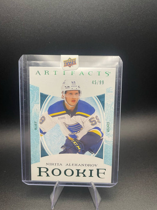 2022-23 Upper Deck Artifacts Redemptions Green /99 Nikita Alexandrov #226 Rookie
