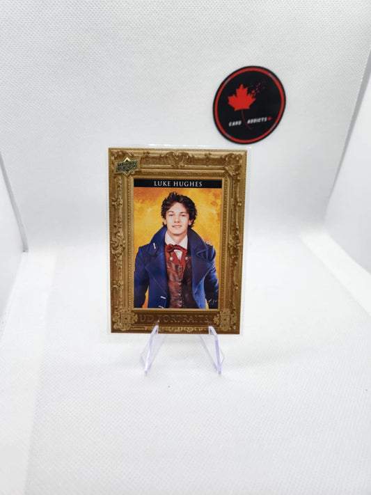 Luke Hughes UD Portraits Rookie Card 2023-24 Series 2