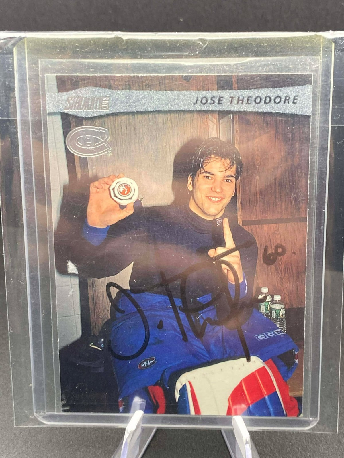 2001-02 STADIUM CLUB # 38 JOSE THEODORE IP Auto
