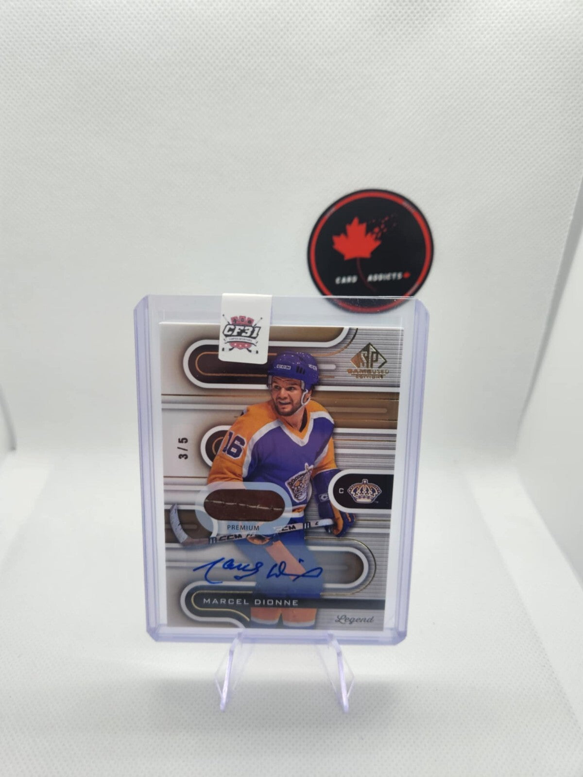 2022-23 SP GAME USED LEGENDS MARCEL DIONNE AUTO PATCH 3/5