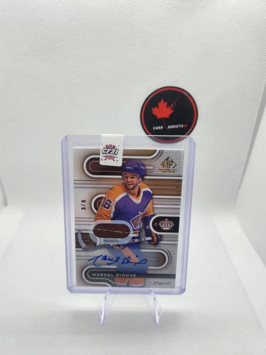 2022-23 SP GAME USED LEGENDS MARCEL DIONNE AUTO PATCH 3/5