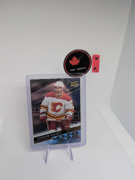 2020-21 Upper Deck Young Guns Silver Foil Connor Mackey #707 Calgary Flames
