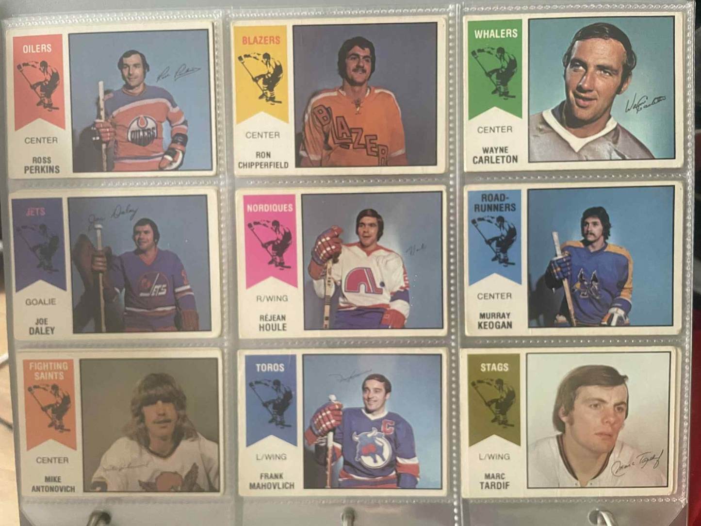 1974-75 OPC WHA Cards Complete Set 66/66 REF I