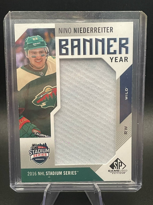 16-17 SPGU Nino Niederreiter Banner Year 2016 NHL Stadium Series