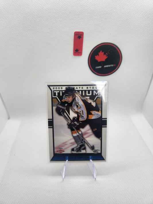 2002-03 Pacific Private Stock Titanium Blue Rookie #125 Scottie Upshall /450