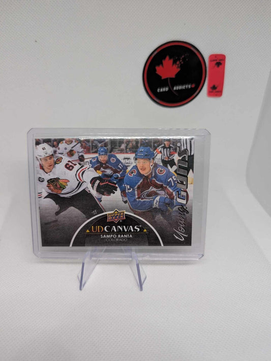 Sampo Ranta 2021-22 Upper Deck Series 2 Young Guns Canvas Black RC #C230