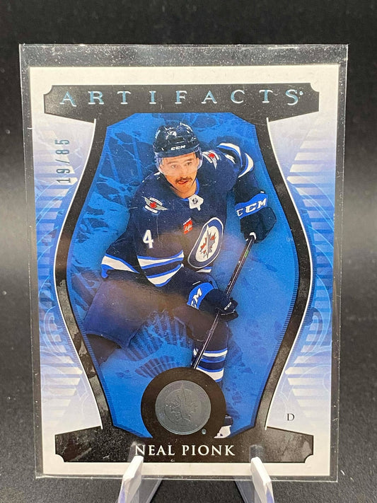 2023-24 Upper Deck Artifacts Light Blue Steel #/85 Neal Pionk #37 Winnipeg Jets