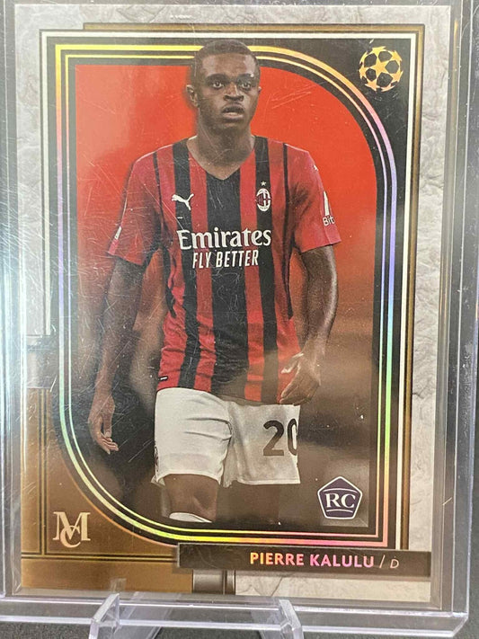 TOPPS MUSEUM UEFA 2021-22 PIERRE KALULU RC SILVER AC MILAN