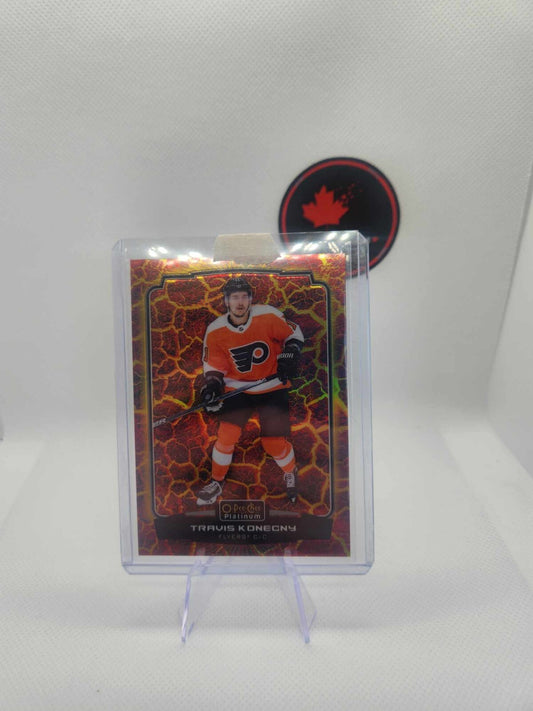 2022-23 O-Pee-Chee Platinum Travis Konecny Hot Magma /499 Flyers