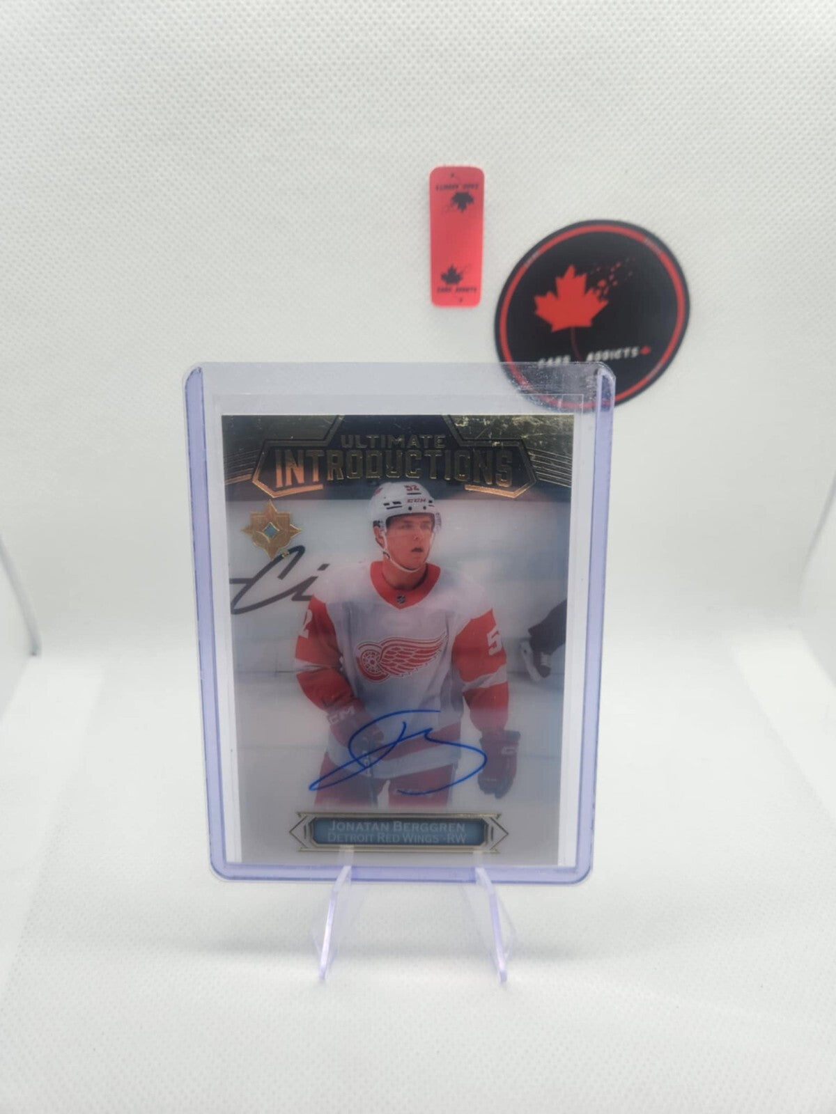 JONATAN BERGGREN 2022-23 UPPER DECK ULTIMATE COLLECTION INTRODUCTIONS AUTO
