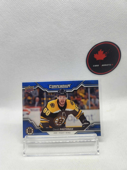 2018-19 UD Compendium Blue DAVID PASTRNAK Boston Bruins Card# 479