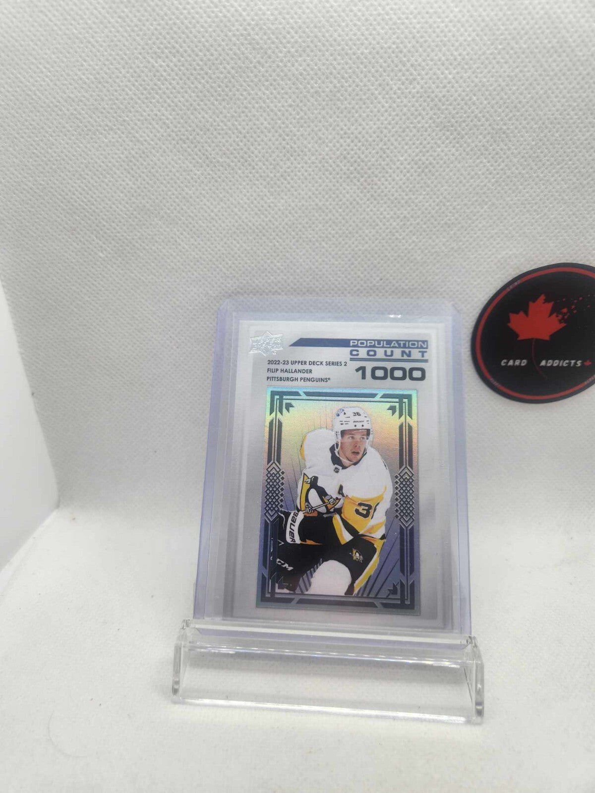 2022-23 Population Count Filip Hallander /1000 Pittsburgh Penguins #PC-57