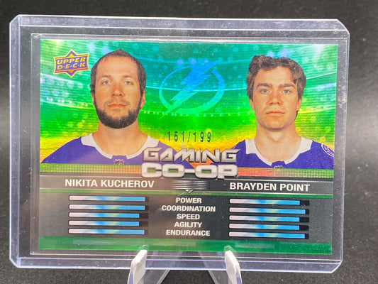 2024-25 Upper Deck Gaming Co-Op Green /199 Nikita Kucherov Brayden Point #CGO-7