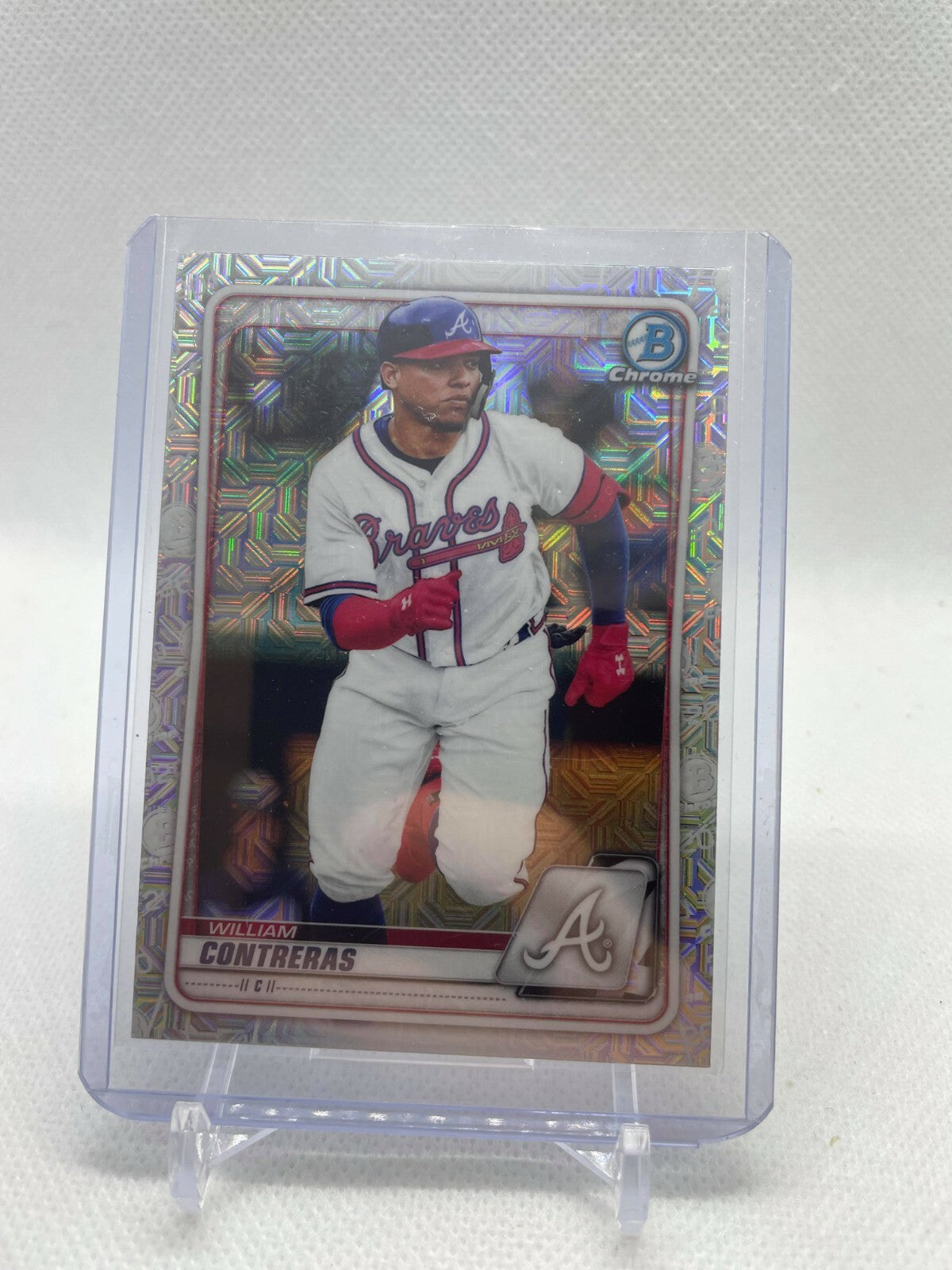 2020 Bowman Chrome William Contreras Braves BCP-233 Mojo Refractor