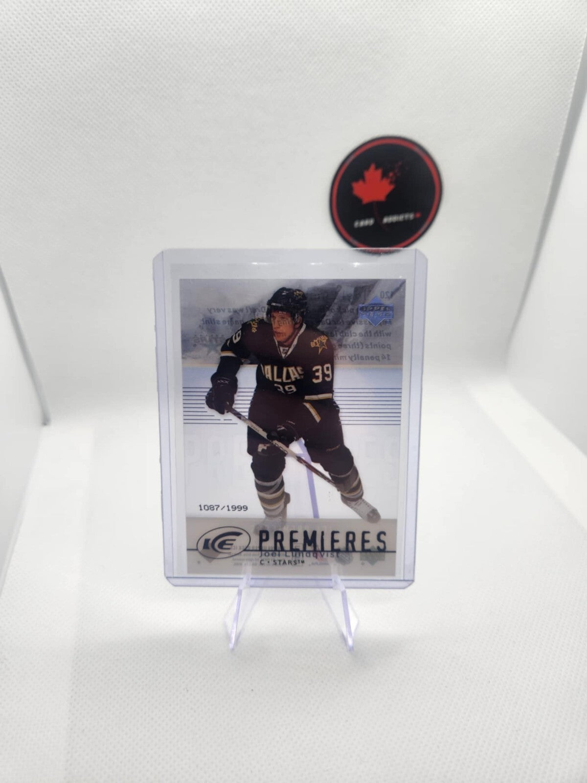 07/08 UPPER DECK ICE PREMIERES RC #120 Joel Lundqvist /1999