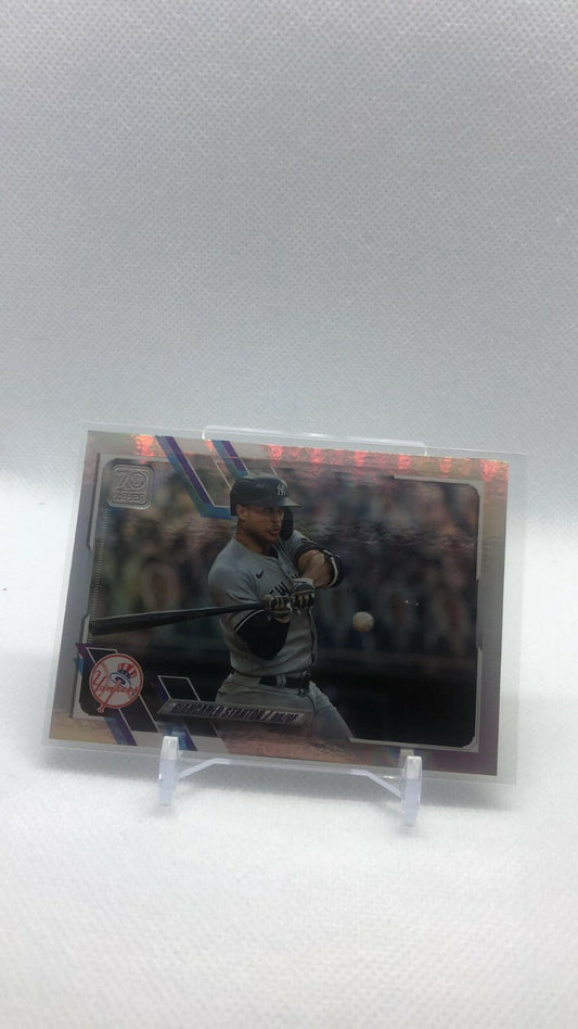 2021 Topps Series 2 Giancarlo Stanton Silver Rainbow