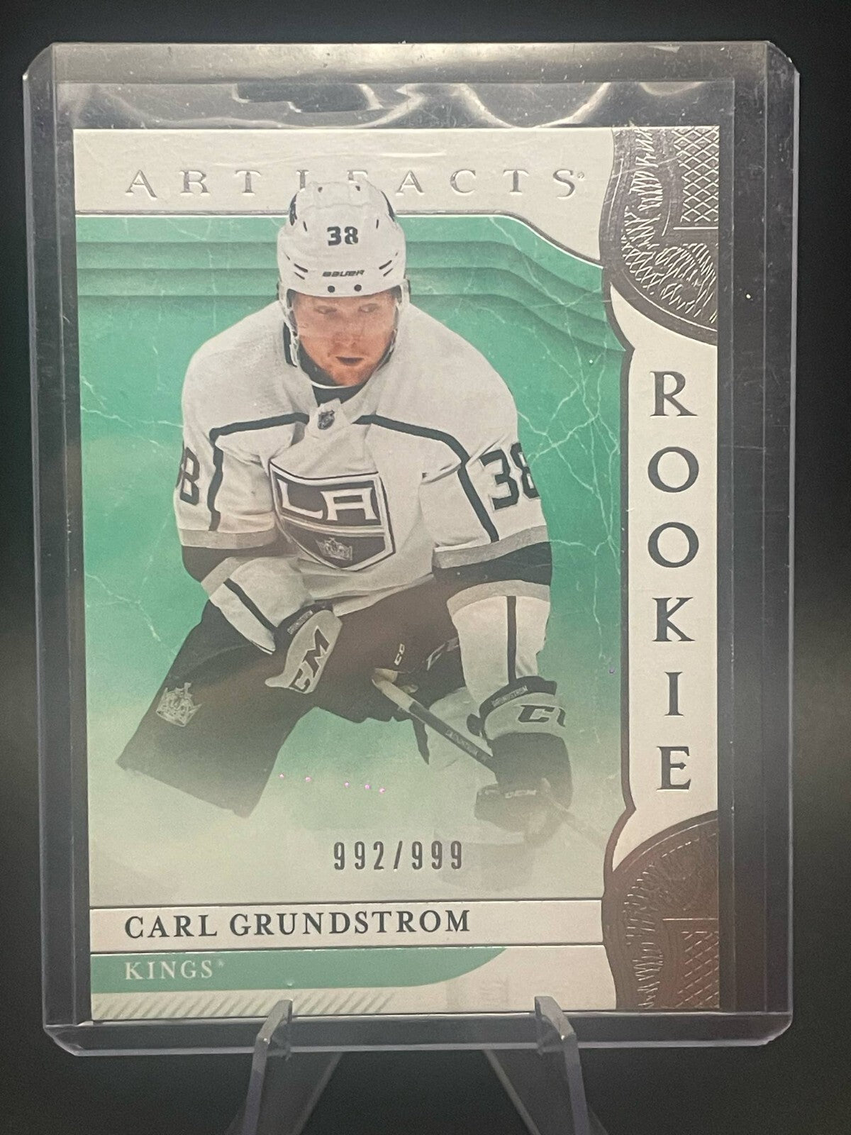 2019-20 Upper Deck Artifacts Carl Grundstrom Rookie /999 Los Angeles Kings #